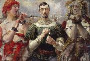 Jacek Malczewski Polish Hamlet - Portrait of Aleksander Wielopolski. Spain oil painting artist